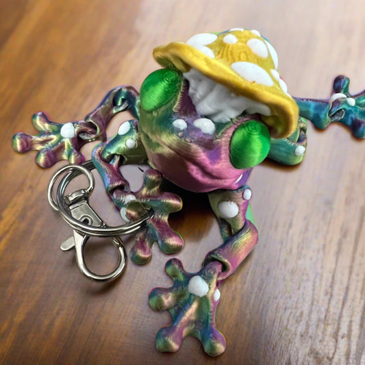 Kody the Mushroom Frog Keychain